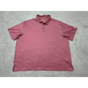 Reebok Polo Shirt Mens 4XL Red Speedwick Golf Athletic Casual‎ Performance